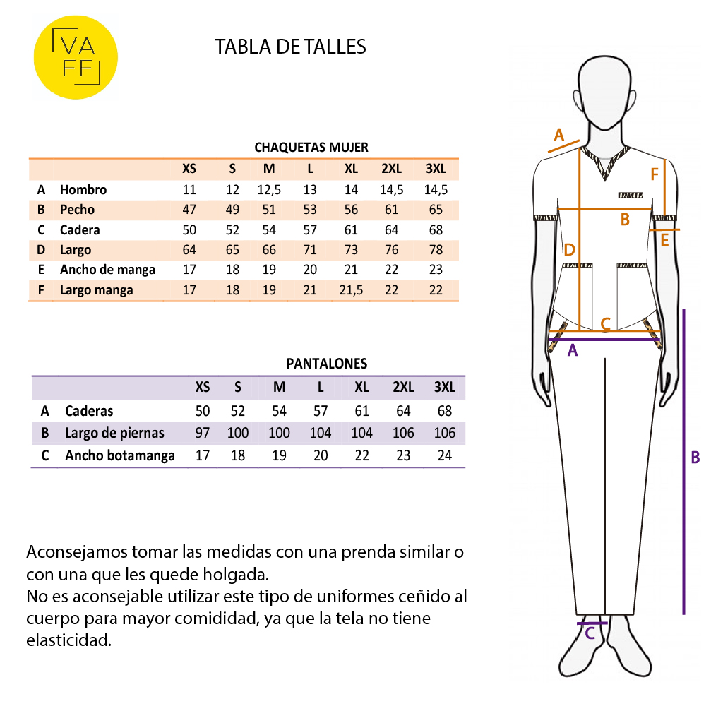 Tienda Online De Ambos Vaff Tablas De Talles